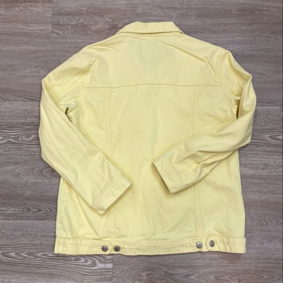 Streetwear Society  Oversized Yellow denim jacket spring autumn - Picture 3 of 6